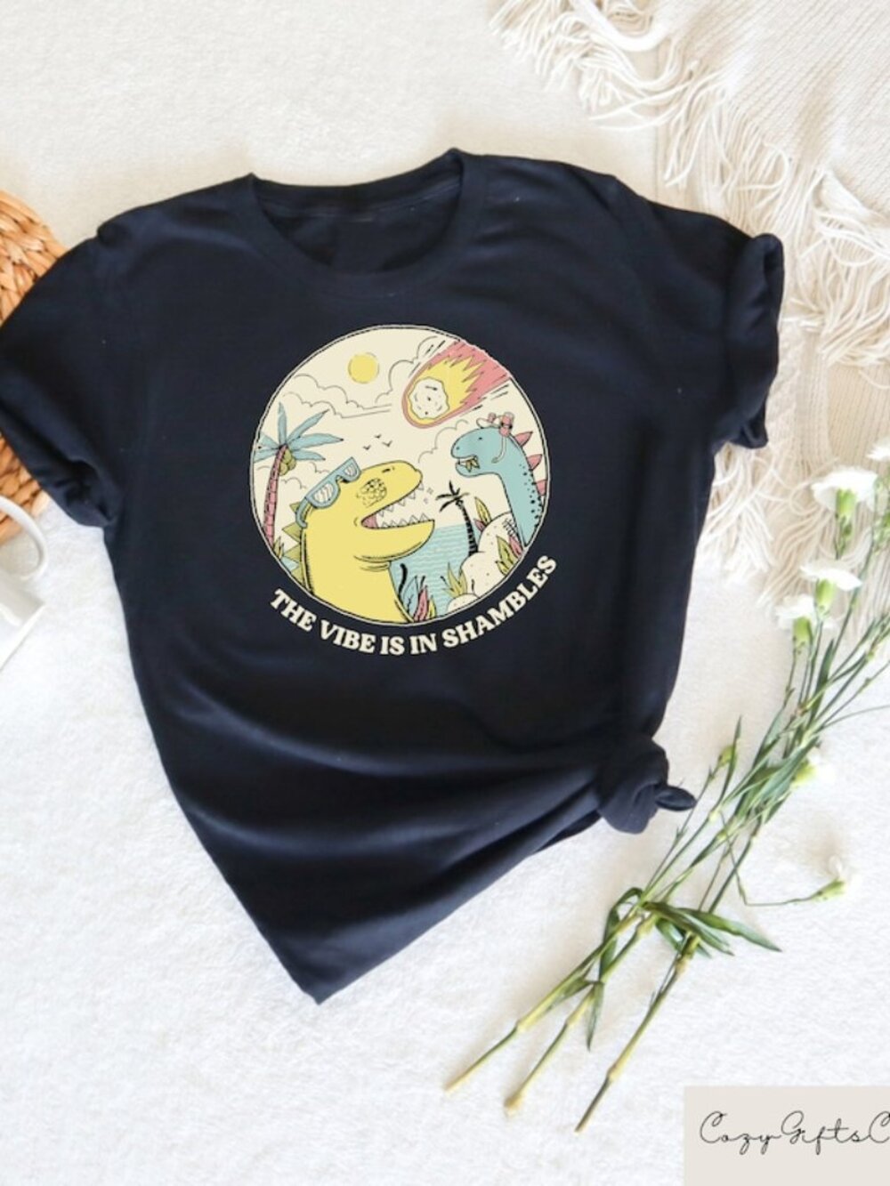 The Vibes Are In Shambles Shirt, Funny Meme T-Shirt, Funny Sarcastic Shirt 261
